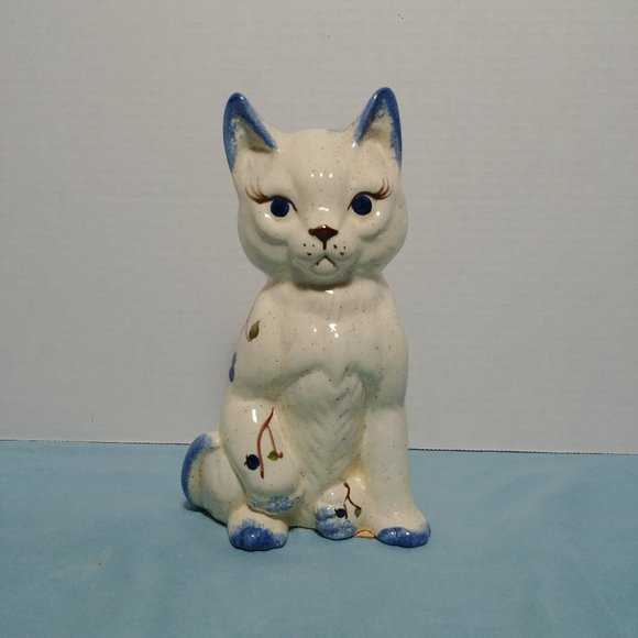 The Angel Line Maine Ceramic Cat Statue Blueberry Very Rare - Picture 1 of 10